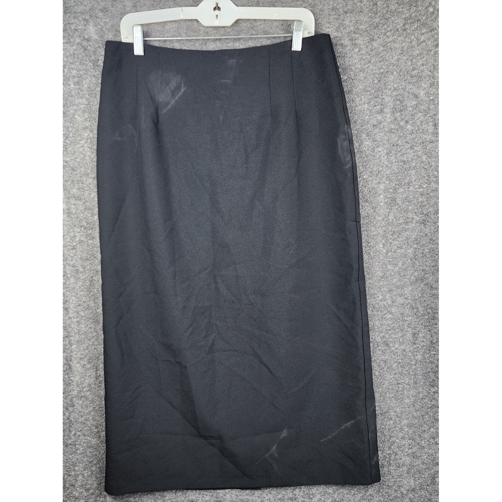 Briggs New York Maxi Skirt Women Size 14 Professional Back Slit Made In Usa